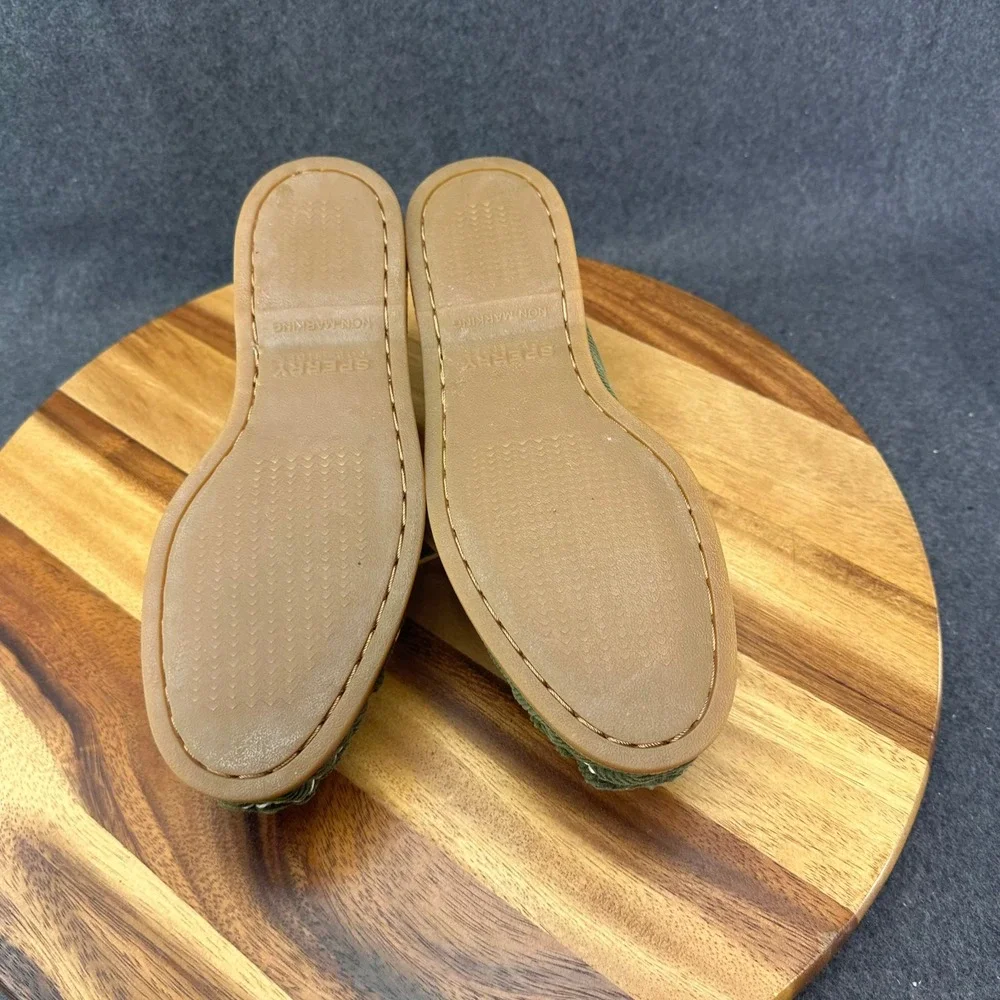 Sperry‎ Top-Sider Mens 7.5M Olive Green Corduroy Boat Shoes 10509851 Loafers